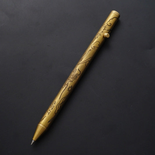 DragonScript Brass Ballpoint Pen