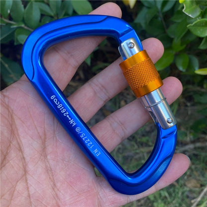 Aluminum Ascent: Climbing D-Lock Carabiner