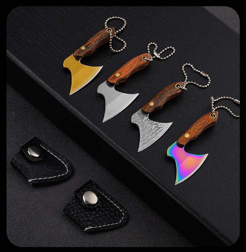 Mini Keychain Axe Knife Charm