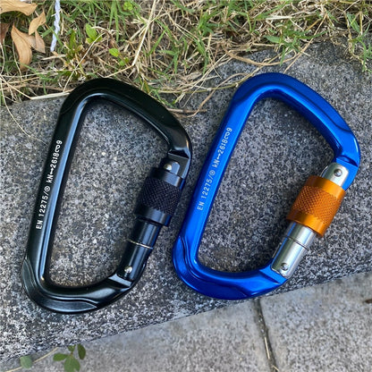 Aluminum Ascent: Climbing D-Lock Carabiner