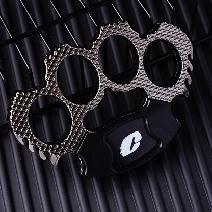 Zinc Alloy Knuckle Duster Outdoor Defense Tool