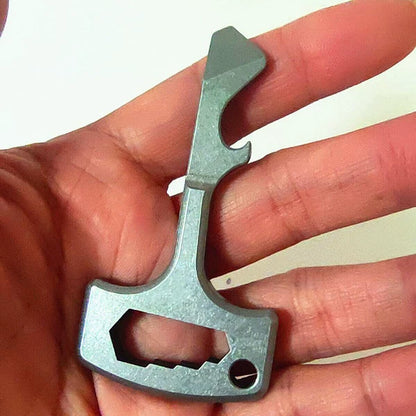 Stainless Steel MultiTool Bottle Opener Knuckle Duster Keychain