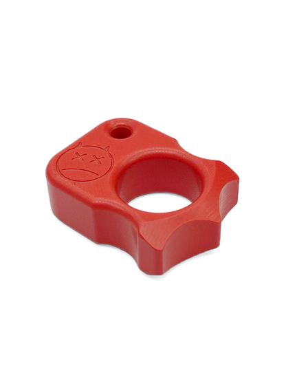 Red Demon G10 Knuckle Duster Keychain