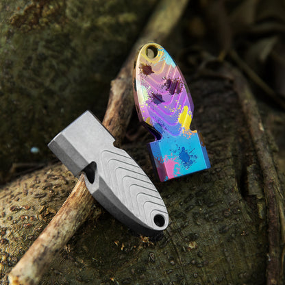 Titanium High-Pitch Survival Whistle Necklace