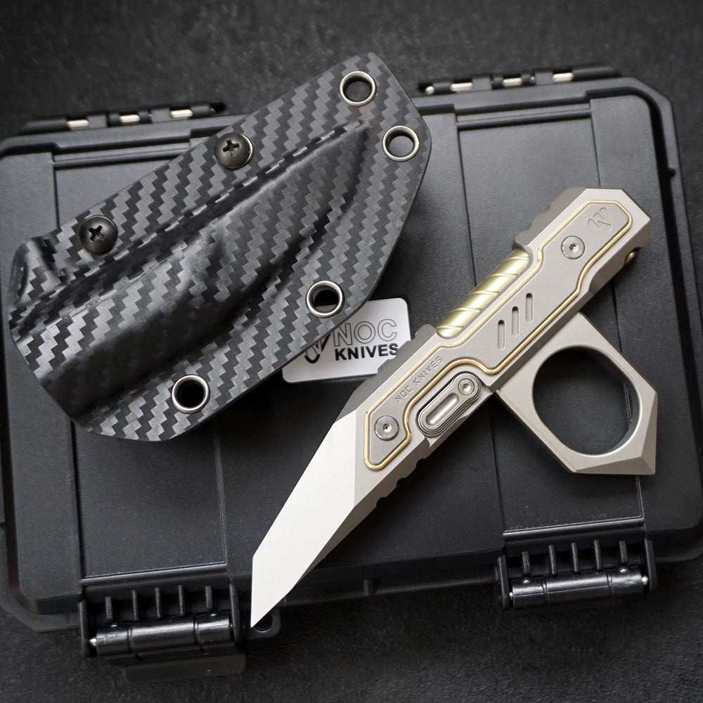 Titanium M390 Knuckle Duster Knife EDC MultiTool