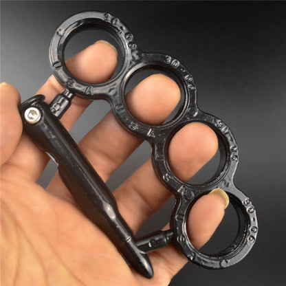 Multifunctional Metal Knuckle Duster - Four Finger Martial Arts Defense Tool