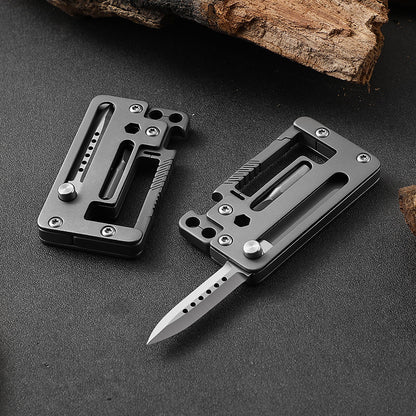 Titanium EDC MultiTool Keychain Folding Knife