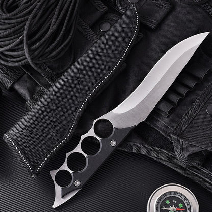 Knuckle Fixed Blade Outdoor Camping Survival Tactical Knife