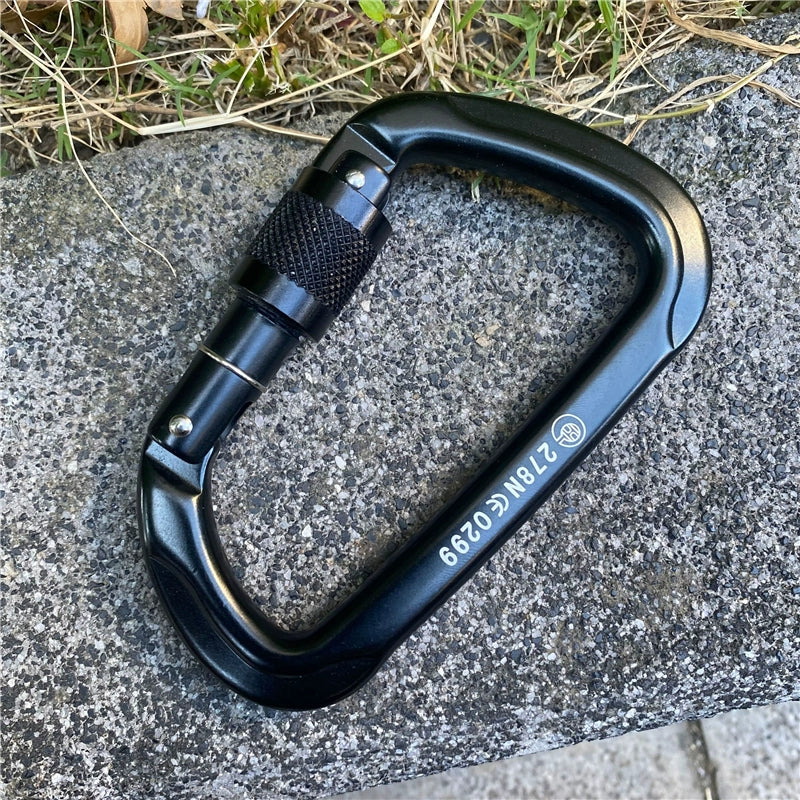 Aluminum Ascent: Climbing D-Lock Carabiner