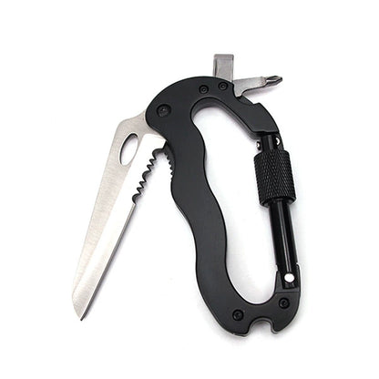 Aluminum Adventure Multi-Tool: D-Clip Climber Knife