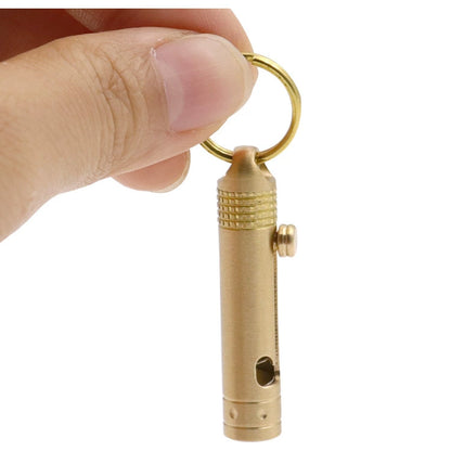 Brass Nano Blade Knife Keychain Utility Carver