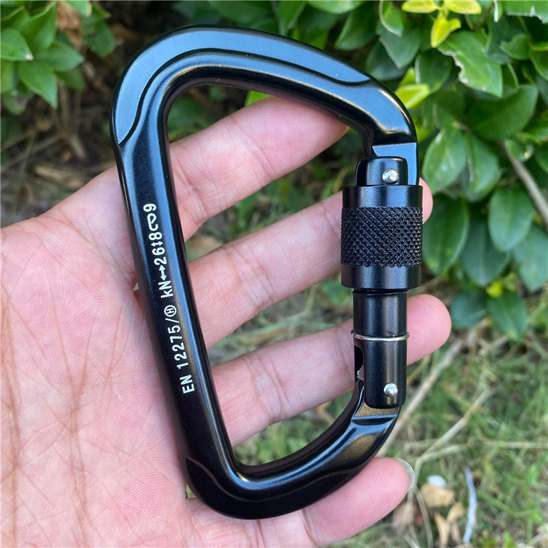 Aluminum Ascent: Climbing D-Lock Carabiner