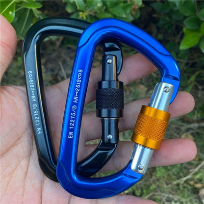 Aluminum Ascent: Climbing D-Lock Carabiner