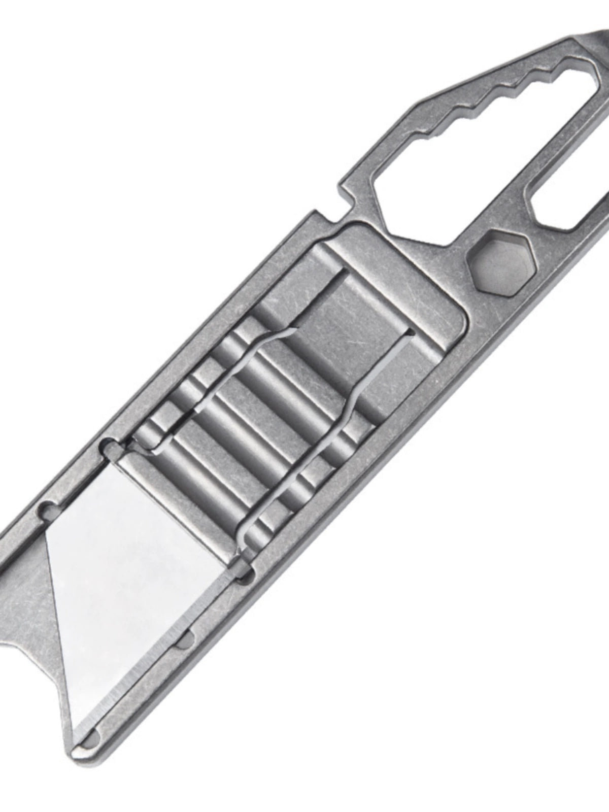 Titanium Utility Clip Multi-Tool with Razor-Edge Blade Knife