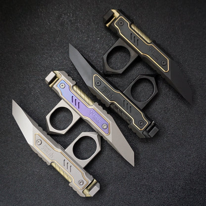 Titanium M390 Knuckle Duster Knife EDC MultiTool