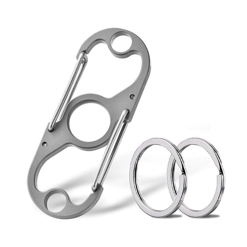 Titanium Multi-Function Carabiner Keychain