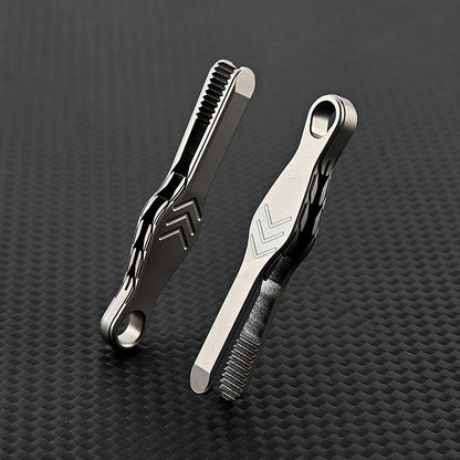 TC4 Titanium Mini Tweezer Keychain