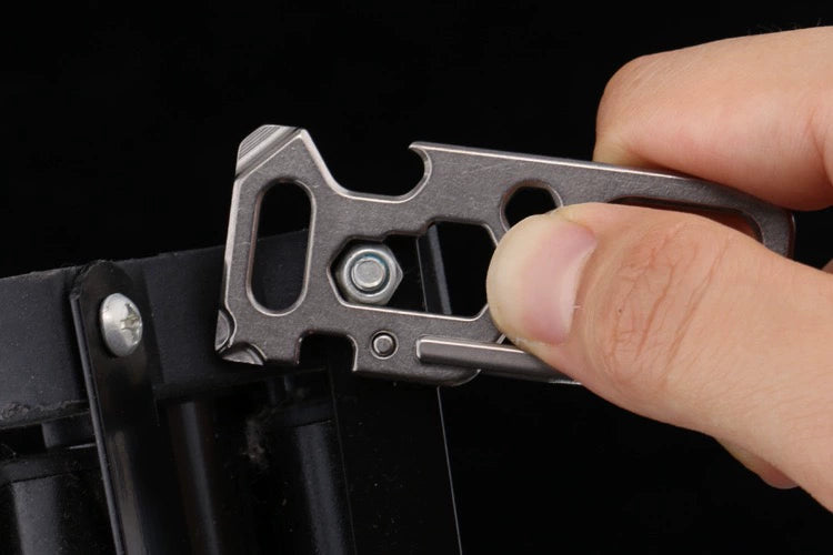 TC4 Titanium MultiTool Keychain