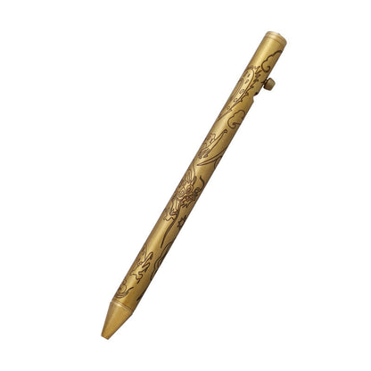 DragonScript Brass Ballpoint Pen