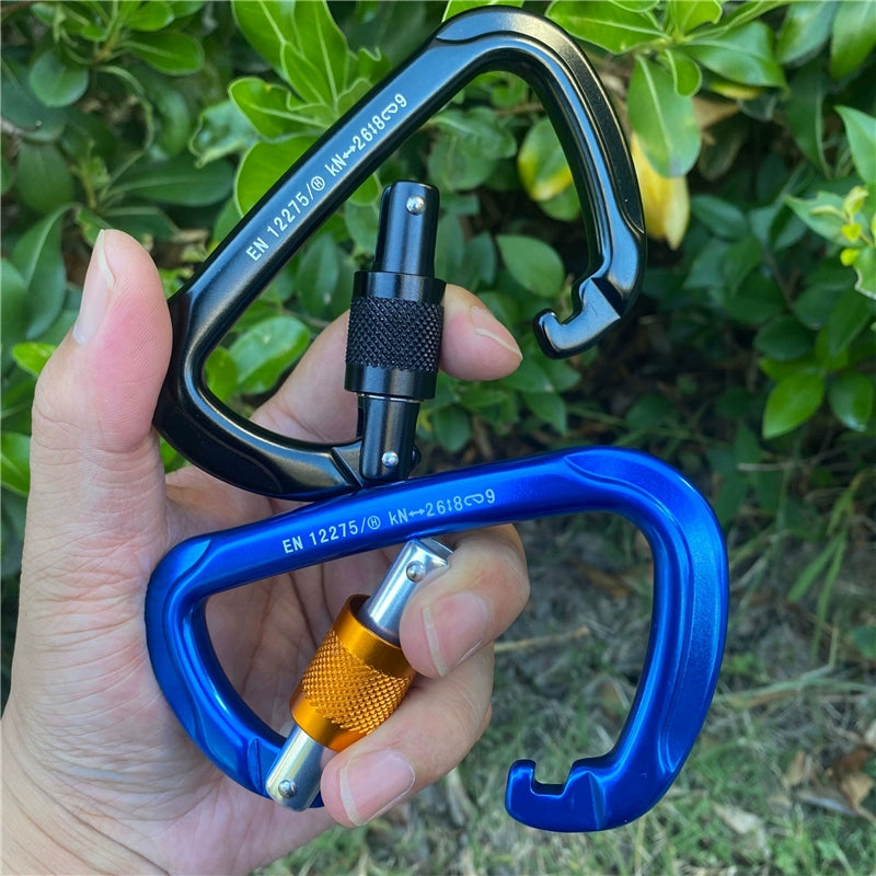 Aluminum Ascent: Climbing D-Lock Carabiner