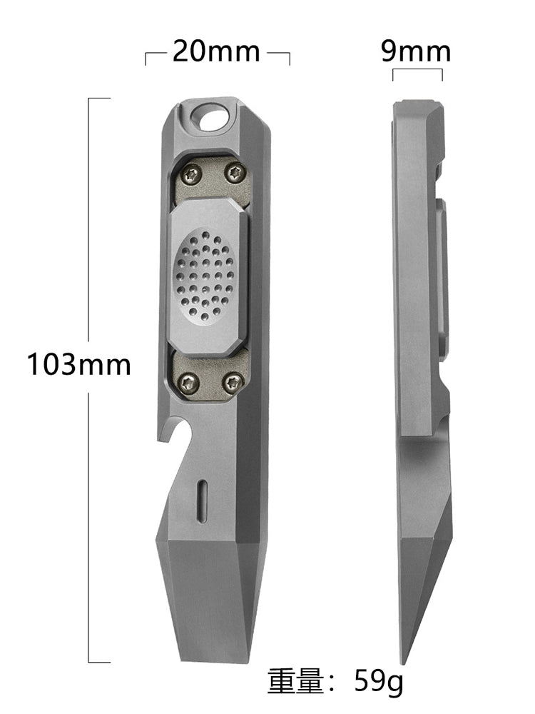 Titanium Tacti-Lever Bottle Opener