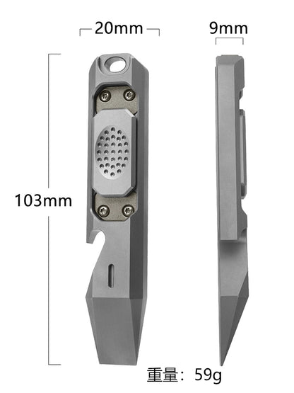 Titanium Tacti-Lever Bottle Opener