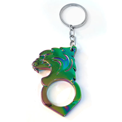 Tiger Head Self-Defense Keychain Knuckle Duster Tool