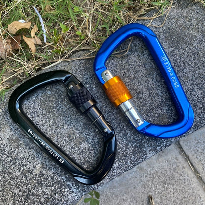 Aluminum Ascent: Climbing D-Lock Carabiner