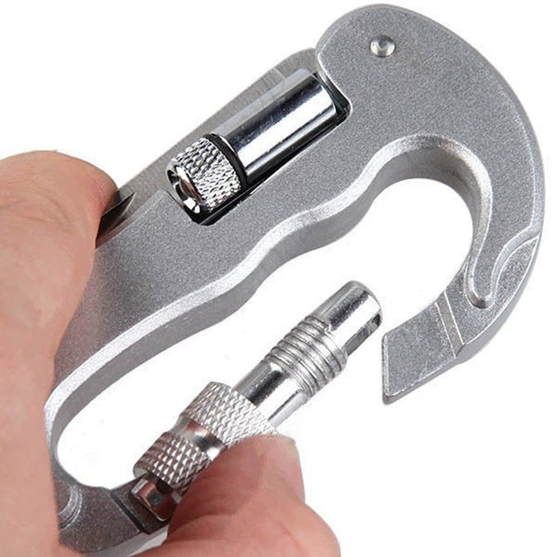 Outdoor Adventure Gear: D-Lock Multi-Tool with LED Knife