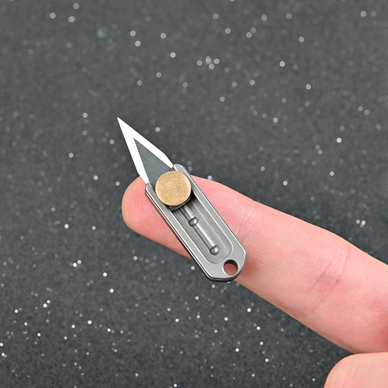 Titan Slide EDC: Mini Brass Utility Knife