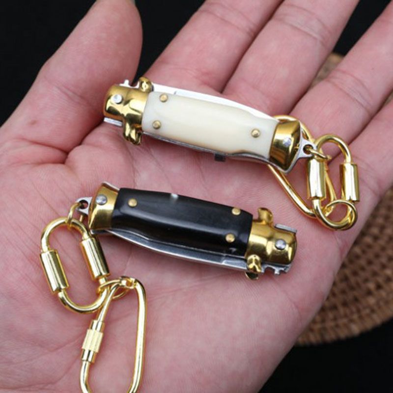 Mini Folding Knife Key Chain Pendant Portable EDC Tool