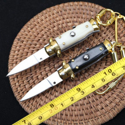 Mini Folding Knife Key Chain Pendant Portable EDC Tool