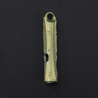 Titanium Portable Survival Whistle High Decibel Outdoor Fashion Tag