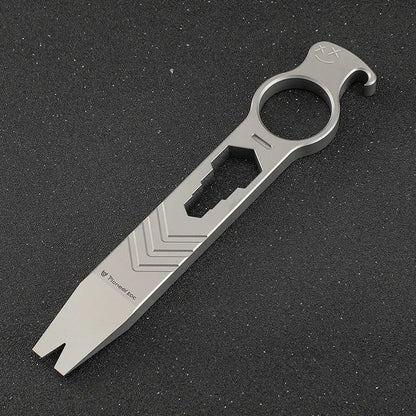 Titanium Alloy Multi-tool Knuckle Duster Crowbar Screwdriver Opener Wrench EDC