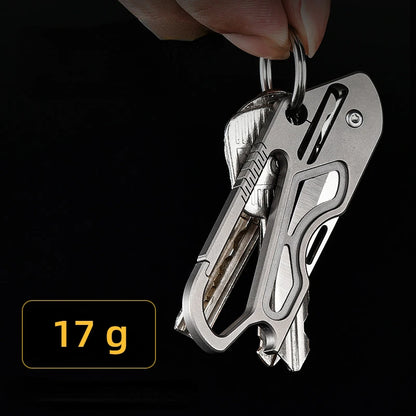 Titanium Alloy Key Chain Protective EDC Multi-tool Outdoor Survival