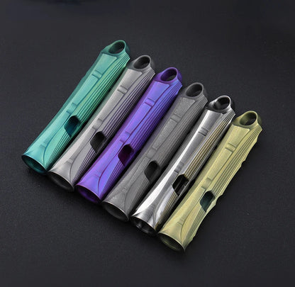 Titanium Portable Survival Whistle High Decibel Outdoor Fashion Tag