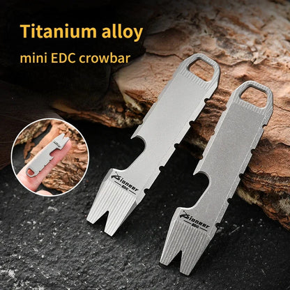 Titanium Alloy Mini Crowbar Opener EDC Hanging Accessory