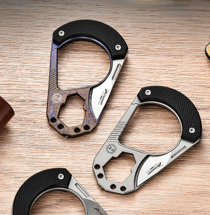 Titanium Alloy Key Chain Guard Knuckle Duster EDC Multi-tool