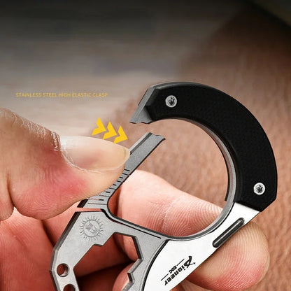 Titanium Alloy Key Chain Guard Knuckle Duster EDC Multi-tool