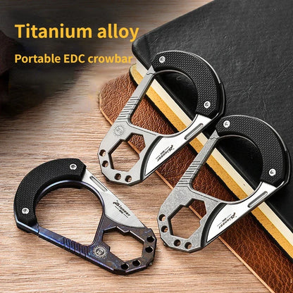 Titanium Alloy Key Chain Guard Knuckle Duster EDC Multi-tool