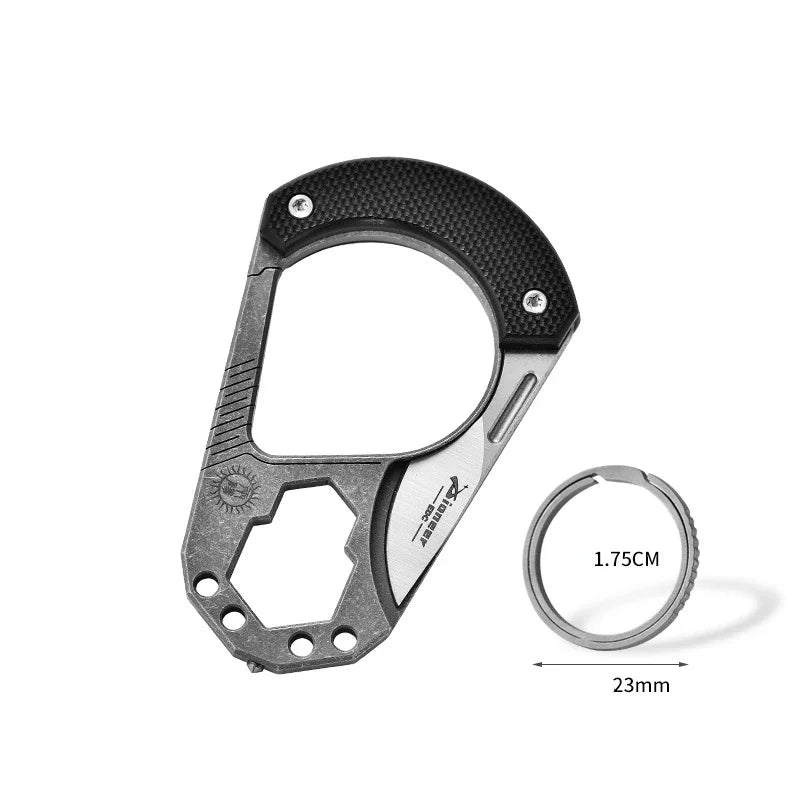 Titanium Alloy Key Chain Guard Knuckle Duster EDC Multi-tool