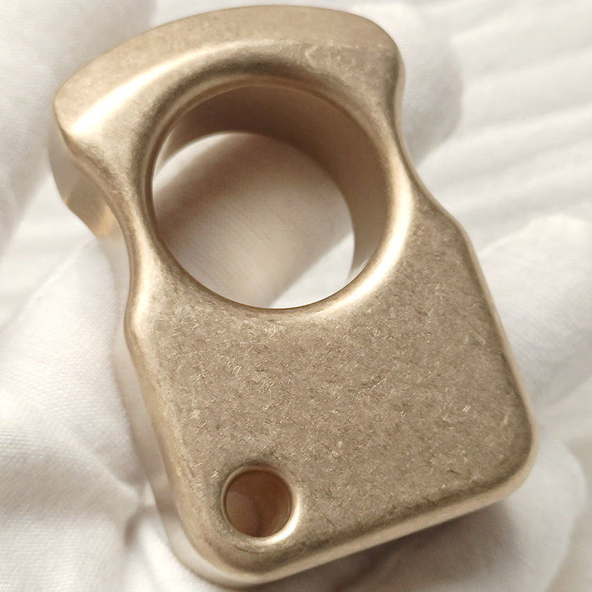 Single Finger Brass Knuckle - Multi-Style Defense Tool