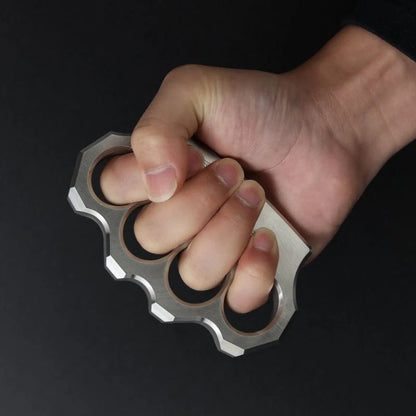 Fine Steel Solid Knuckle Duster - Self-Defense EDC Tool