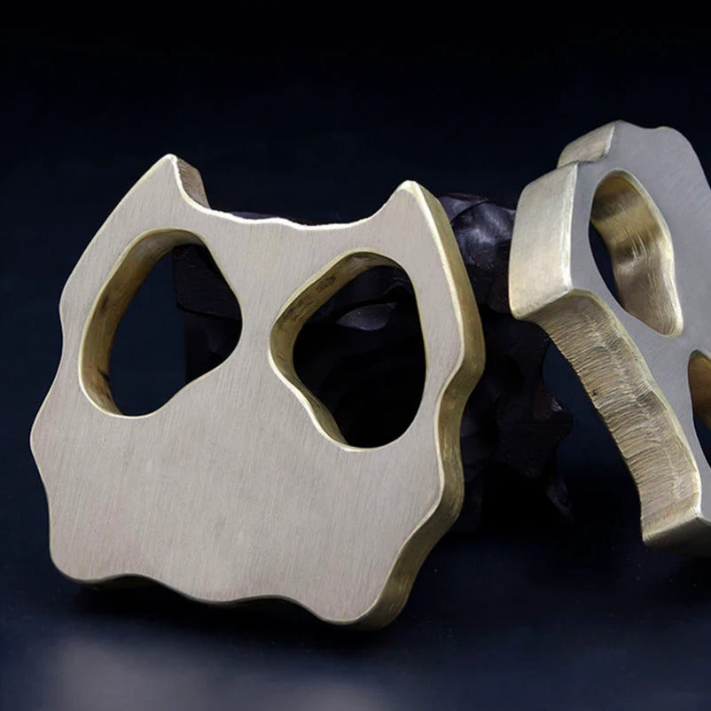 Brass Knuckle Duster - Pet Shape Defense Tool