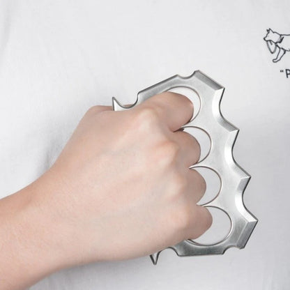 Solid Steel Knuckle Duster - Emergency Combat Tool