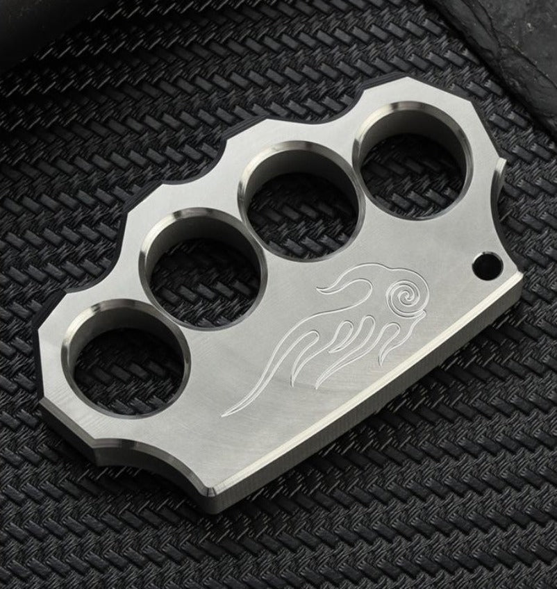 Fine Steel Solid Knuckle Duster - Self-Defense EDC Tool