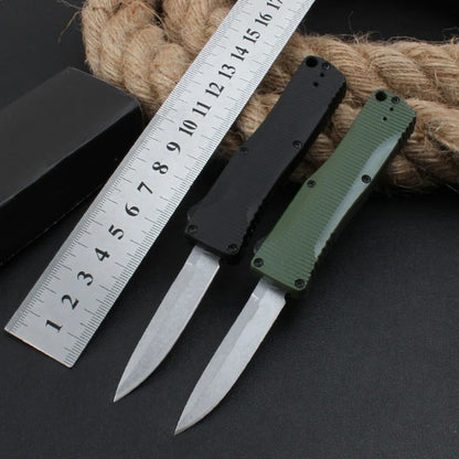 Zinc Aluminum Handle Mini Knife Stonewashed Blade Outdoor Pocket Knife