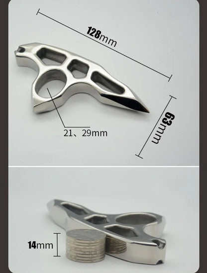 Thickened Pure Steel Knuckle Duster - Emergency Defender