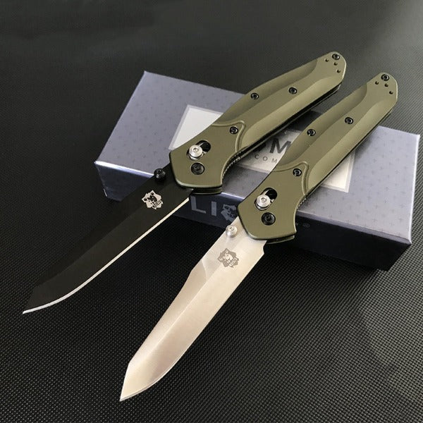 Liome Aluminum Grip Folding Blade Outdoor Hunting Knife EDC Tool