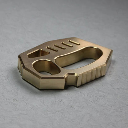 Solid Brass Knuckle Duster - Self-Defense EDC Tool